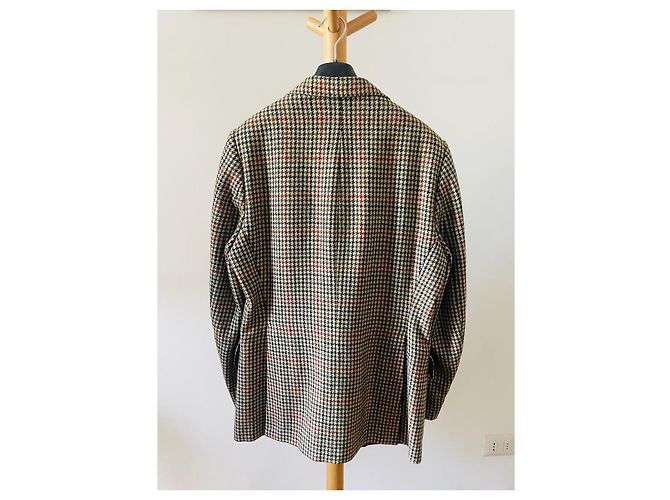 Autre Marque Austin Reed Sackville Blazer de Tweed Entallado Castaño Negro Blanco Roja Verde - vista 2