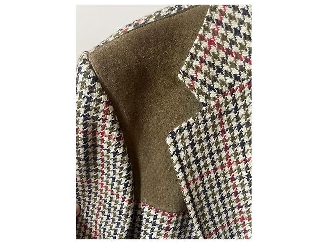 Autre Marque Austin Reed Sackville Blazer de Tweed Entallado Castaño Negro Blanco Roja Verde - vista 4