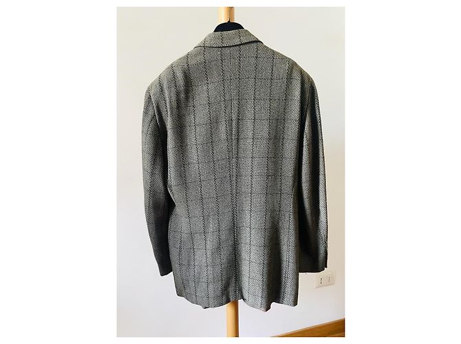Blazer Giorgio Armani Marrone Grigio - vista 2