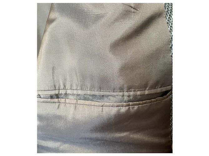 Blazer Giorgio Armani Marrone Grigio - vista 4