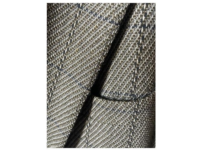 Blazer Giorgio Armani Marrone Grigio - vista 6