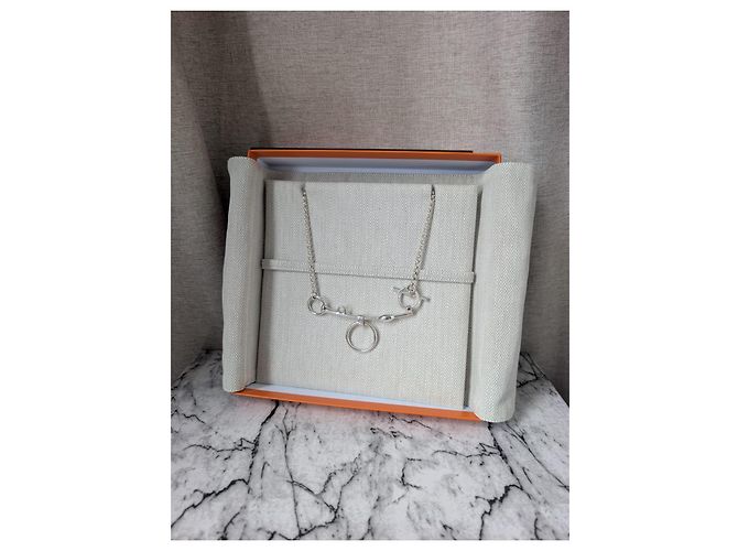 Collana Mors de Bride in argento Hermès - vista 10