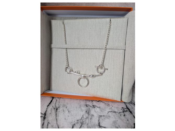 Collana Mors de Bride in argento Hermès - vista 6