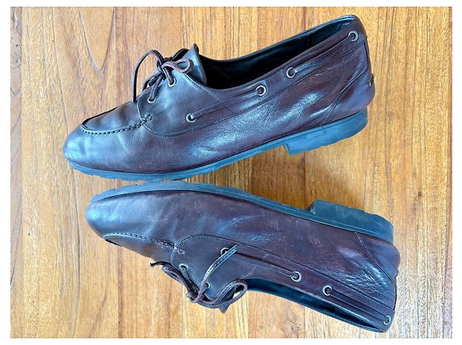 Bally Mocassini in pelle marrone Goodyear Reversa - vista 3