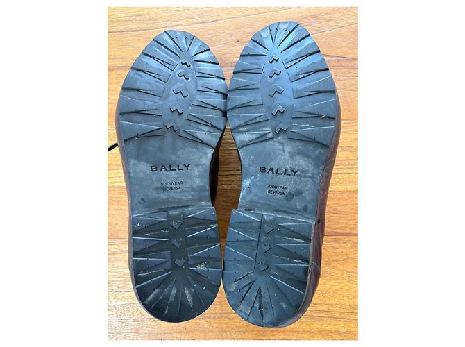Bally Mocassini in pelle marrone Goodyear Reversa - vista 5