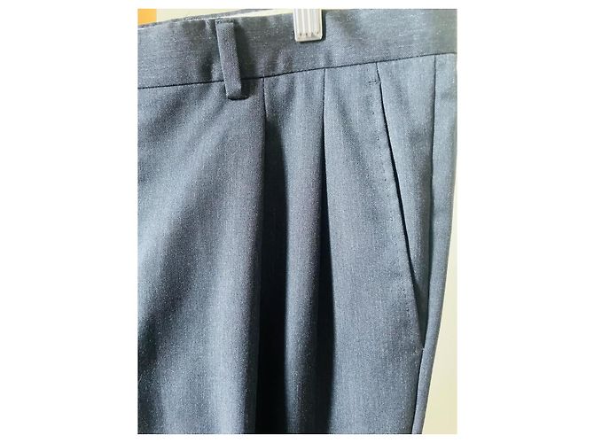 Completo con blazer doppiopetto classico e pantaloni a piega Emanuel Ungaro Blu scuro - vista 10