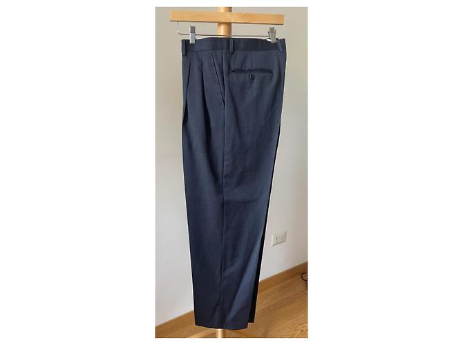 Completo con blazer doppiopetto classico e pantaloni a piega Emanuel Ungaro Blu scuro - vista 12