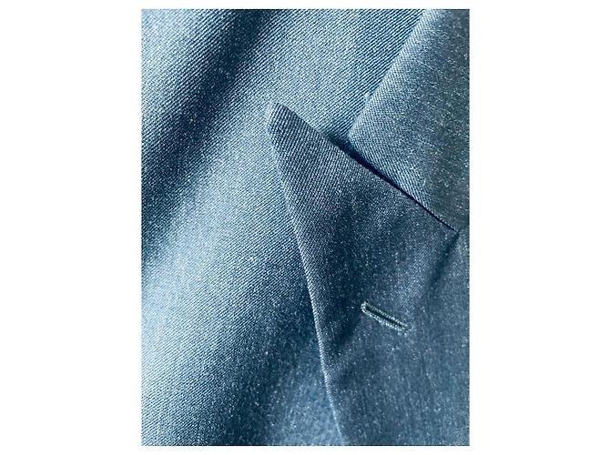 Completo con blazer doppiopetto classico e pantaloni a piega Emanuel Ungaro Blu scuro - vista 7