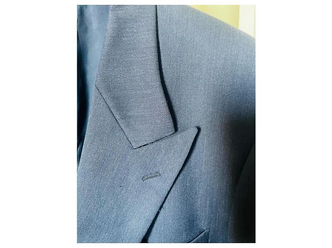 Completo con blazer doppiopetto classico e pantaloni a piega Emanuel Ungaro Blu scuro - vista 8