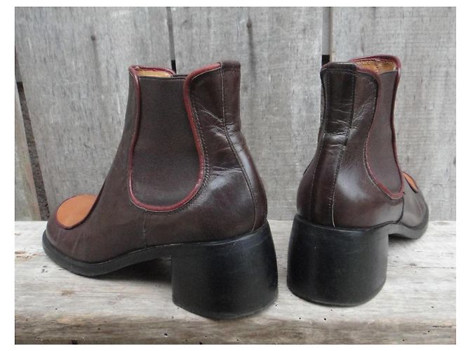 Autre Marque Stivaletti Chelsea eHellys London vintage seventies Marrone Cammello - vista 4