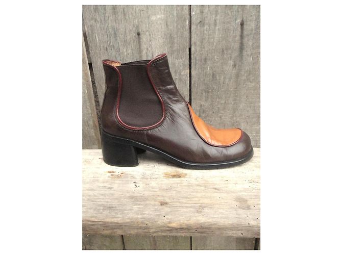 Autre Marque Stivaletti Chelsea eHellys London vintage seventies Marrone Cammello - vista 9