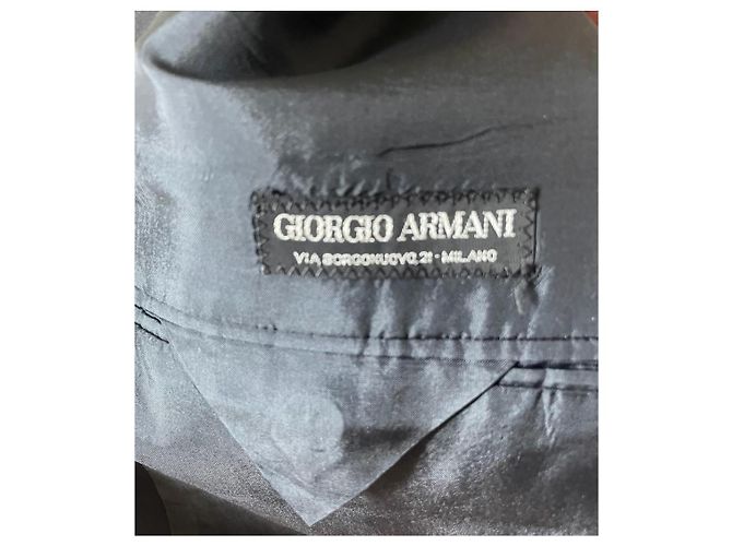 Completo in lana nera Giorgio Armani Blu - vista 4