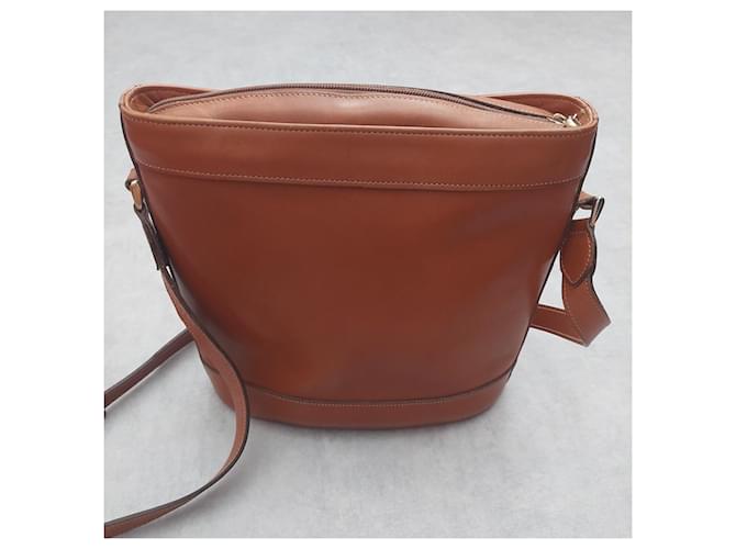 Eric Laville Borsa a secchiello pelle camel Marrone - vista 2