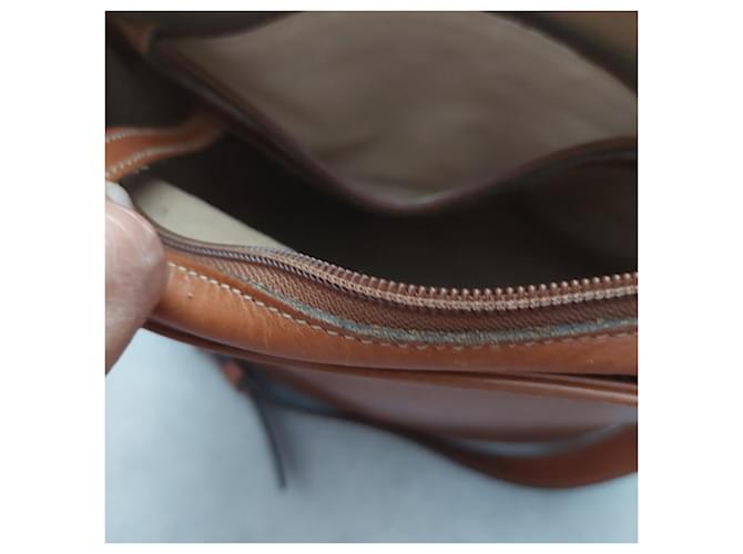 Eric Laville Borsa a secchiello pelle camel Marrone - vista 3