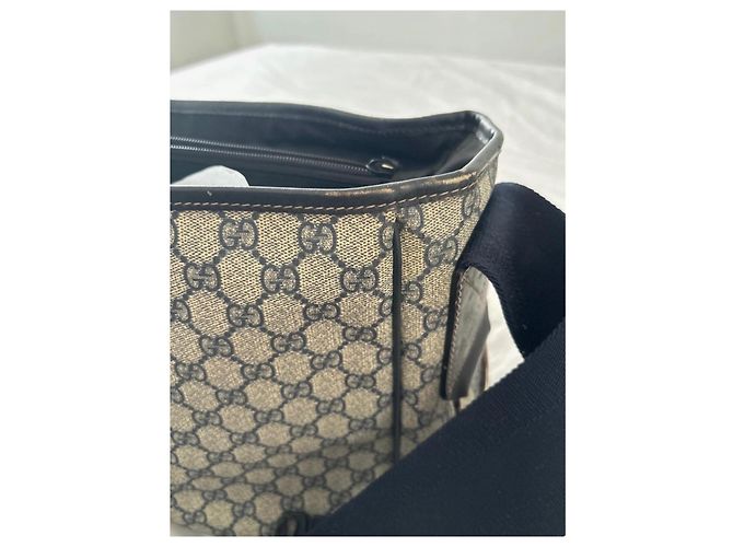 Gucci Borsa a Tracolla Monogramma GG Beige Blu scuro - vista 7