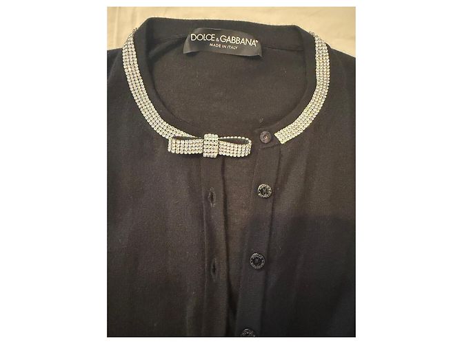 Dolce & Gabbana Cardigan schwarz mit Strass - Ansicht 2