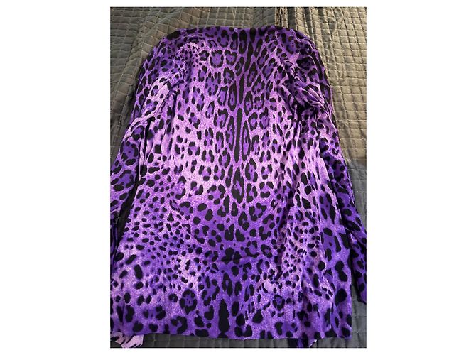 Dolce & Gabbana lila Leopardenmuster Cardigan Leopardenprint - Ansicht 2
