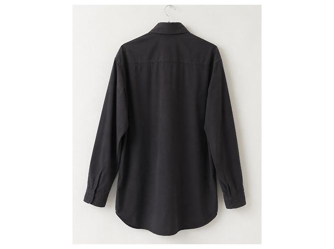 Lemaire Baumwoll-Overshirt Schwarz - Ansicht 2