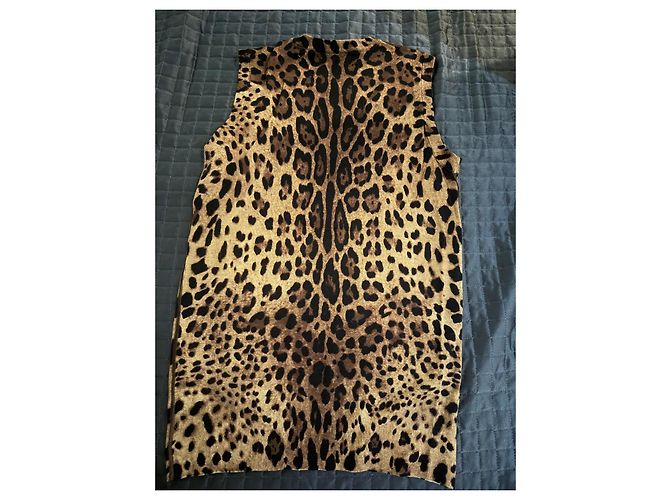 Dolce & Gabbana Top sin mangas estampado leopardo Estampado de leopardo - vista 2