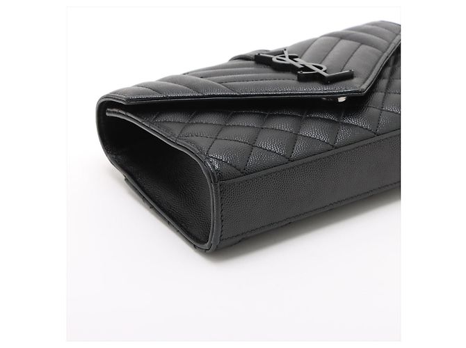 Saint Laurent Piccola borsa a tracolla in pelle nera trapuntata chevron
Modello Envelope Nero - vista 4