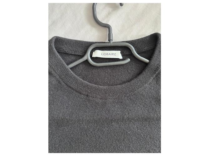 Lemaire Pull à Col Rond Gris - vue 2