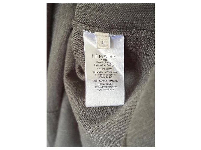 Lemaire Pull à Col Rond Gris - vue 3