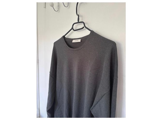 Lemaire Pull à Col Rond Gris - vue 4