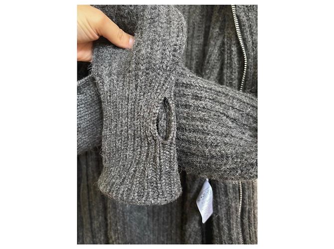 Lemaire Zip-Up Pullover aus Alpaka-Mischung Grau - Ansicht 11