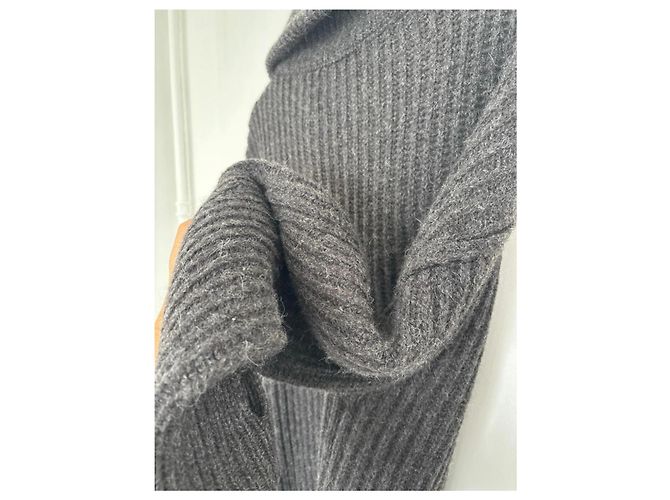 Lemaire Zip-Up Pullover aus Alpaka-Mischung Grau - Ansicht 13