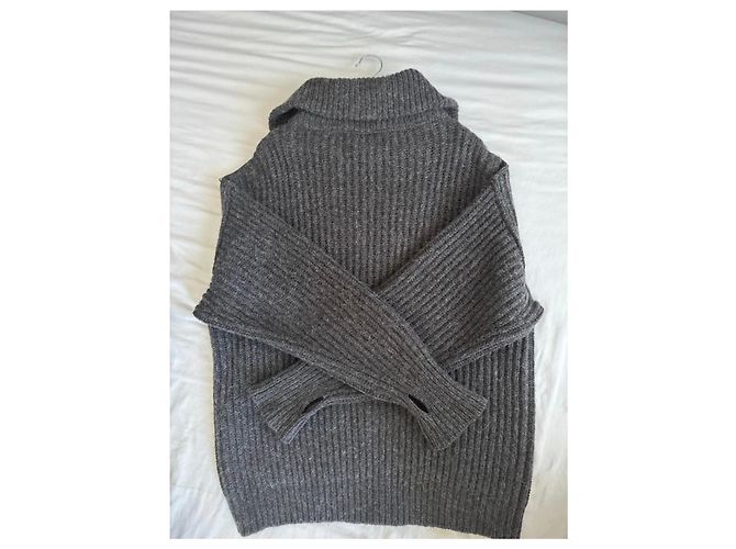 Lemaire Zip-Up Pullover aus Alpaka-Mischung Grau - Ansicht 4