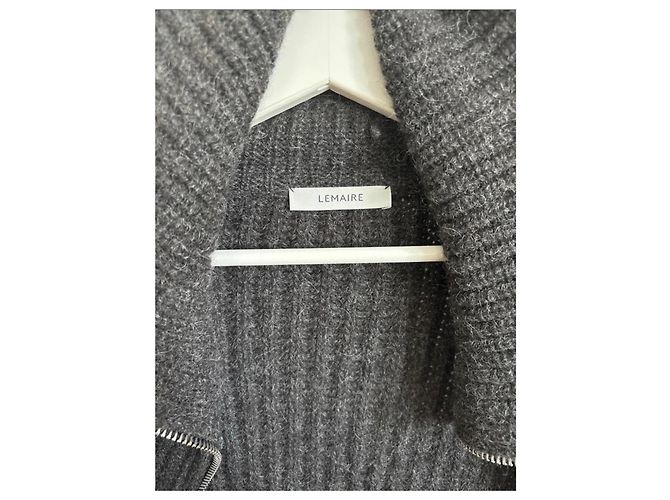Lemaire Zip-Up Pullover aus Alpaka-Mischung Grau - Ansicht 5