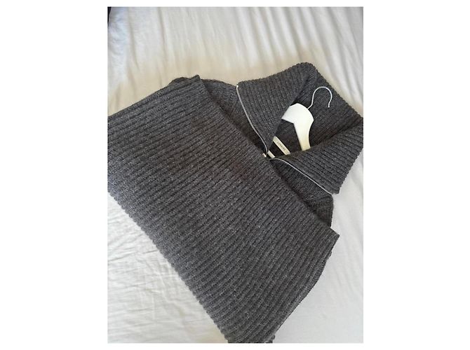 Lemaire Zip-Up Pullover aus Alpaka-Mischung Grau - Ansicht 6