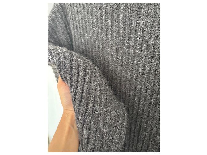 Lemaire Zip-Up Pullover aus Alpaka-Mischung Grau - Ansicht 8