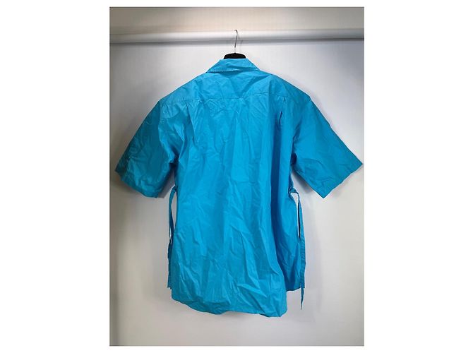 Autre Marque The Frankie Shop Camicia in cotone oversize Blu - vista 2