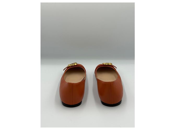 Bailarinas Gucci Interlocking G en piel marrón claro - vista 6