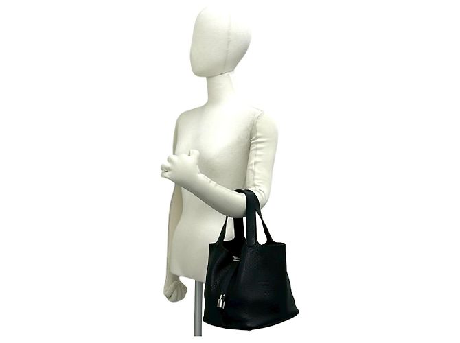 Hermès Borsa a mano HERMES Picotin Lock MM Tote Bag Nero - vista 2