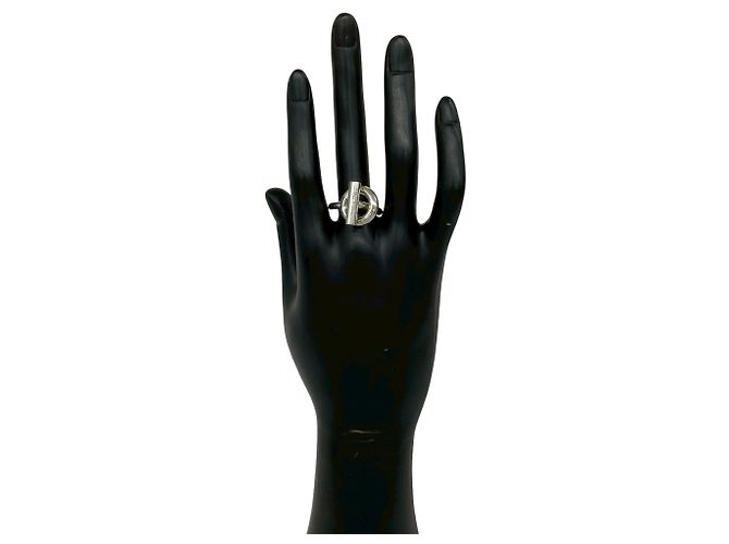 Ring Hermès Anello a fascia HERMES Echappé in argento sterling - vista 2