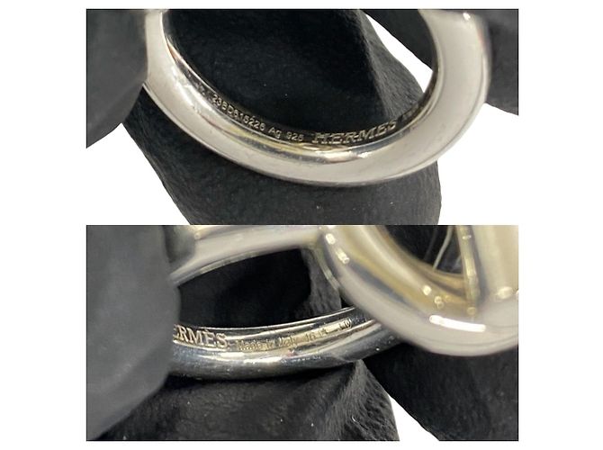 Ring Hermès Anello a fascia HERMES Echappé in argento sterling - vista 3