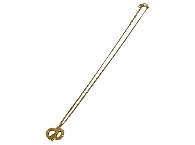 Collana Christian Dior Vintage CD Logo Motif D'oro - vista 5