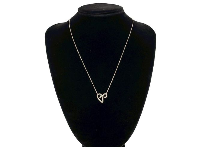 Tiffany & Co Tiffany Vintage Zodiac Halskette - Aries Motiv Silber - Ansicht 2