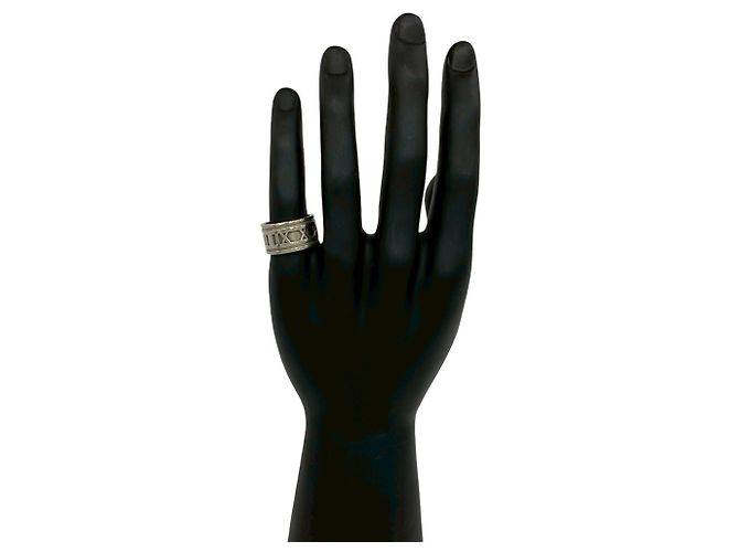 Tiffany & Co Anello Tiffany Vintage Wide Atlas Argento - vista 2