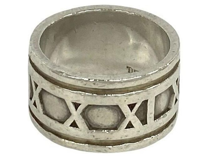 Tiffany & Co Anello Tiffany Vintage Wide Atlas Argento - vista 4