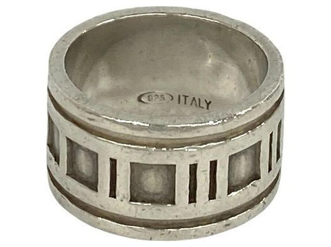 Tiffany & Co Anello Tiffany Vintage Wide Atlas Argento - vista 6