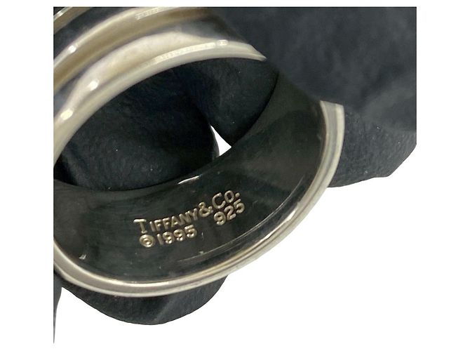 Tiffany & Co Tiffany Vintage Groove Doppelring Silber - Ansicht 3