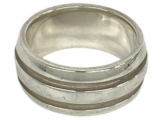 Tiffany & Co Tiffany Vintage Groove Doppelring Silber - Ansicht 4