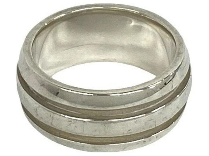 Tiffany & Co Tiffany Vintage Groove Doppelring Silber - Ansicht 6