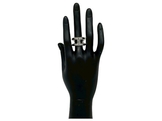 Ring Hermès HERMES Osmos PM Anello a fascia in argento sterling 925 - vista 2
