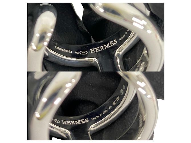 Ring Hermès HERMES Osmos PM Anello a fascia in argento sterling 925 - vista 3