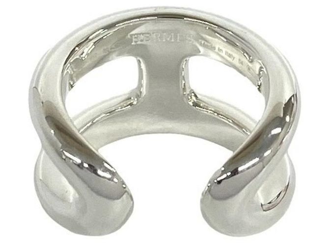 Ring Hermès HERMES Osmos PM Anello a fascia in argento sterling 925 - vista 6