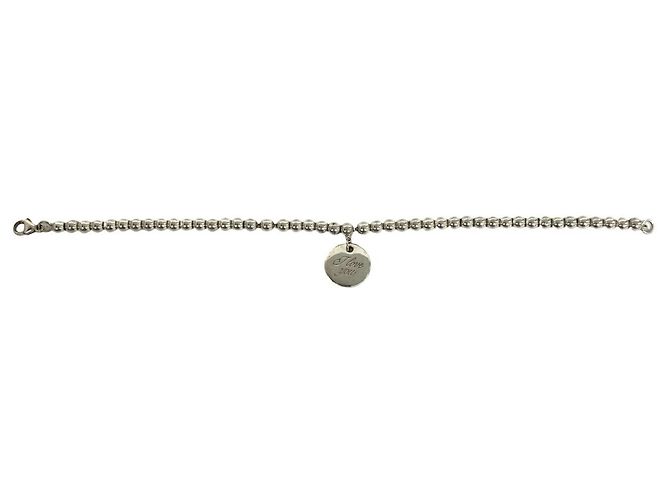 Bracciale con charm in argento Tiffany & Co. I LOVE YOU Tag - vista 4